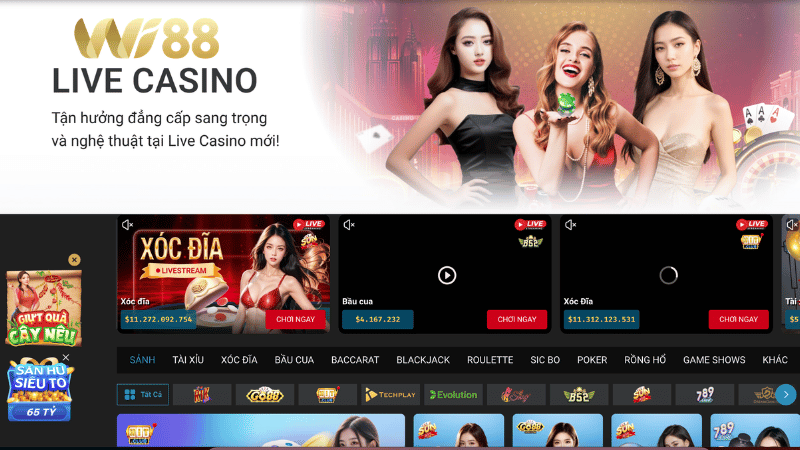 Giới thiệu về sảnh Casino WI88