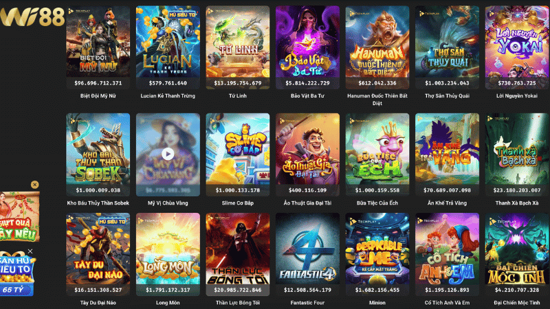 Hướng dẫn cách chơi game Nổ Hũ WI88