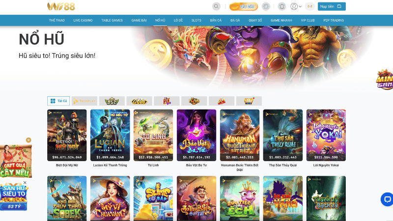 Săn thưởng khủng tại nổ hũ